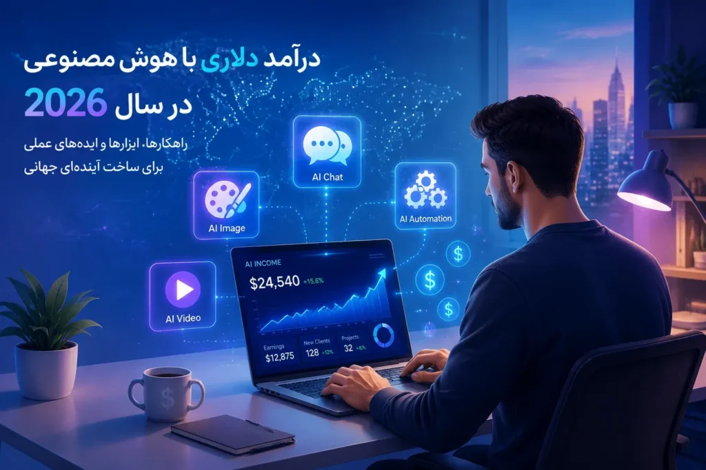 درآمد دلاری با هوش مصنوعی در سال 2026